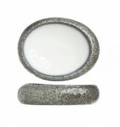 Блюдо овальное 190х150х50мм Seа Pearl Cosy&Trendy гранит/белый 9632349