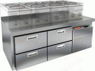 Стол холодильный HICOLD SN 22/TN LT SH   4 ящика 