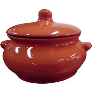 Горшочек для запекания Лакомка 0,5л керамика Борисовская коричневый, с крышкойОБЧ00000358к  03050213