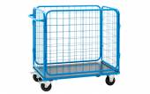 Тележка для белья ТБ124 ОЛДАК платформа МДФ, сетчатые стенки, ручка г/п 350кг Тележка для белья ТБ124 ОЛДАК платформа МДФ, сетчатые стенки, ручка г/п 350кг
