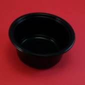 Контейнер 500 мл под запайку ПП круглый d=135 мм черный 1х600 ПР-МС-502 /упаковка 600шт./