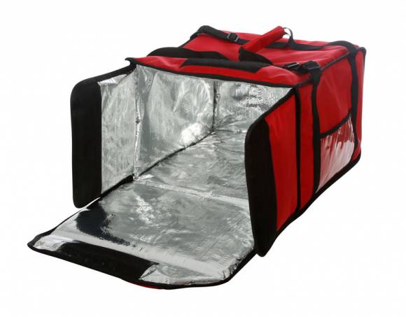 Термосумка для 5-6 пицц 420х420х300мм фольгированная 514