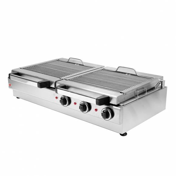 Гриль-мангал 2-секц. электрический водяной с решеткой из нерж.стали North HS2SS