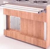 Комплект фасадов лицевой Refettorio (шведский стол островной) 500-А нерж. столешница