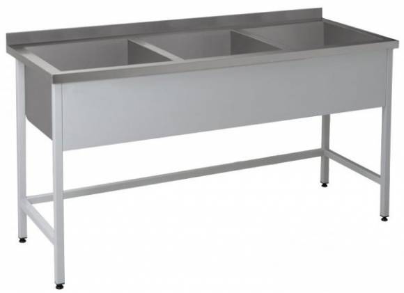 ВМ3 Ванна моечная сварная 3-х секционная 1200*900*850 гл.450 с бортом ВМ3 Ванна моечная сварная 3-х секционная 1200*900*850 гл.450 с бортом