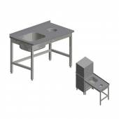 Стол для грязной посуды Kayman для п/м Tatra СПМ-123/1207 правый