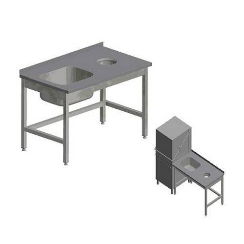 Стол для грязной посуды Kayman для п/м Tatra СПМ-123/1207 правый Стол для грязной посуды Kayman для п/м Tatra СПМ-123/1207 правый