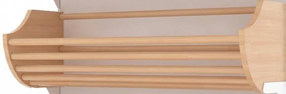 Полка деревянная 300х400х1200 с кронштейном МХМ Купец 324712.003-02