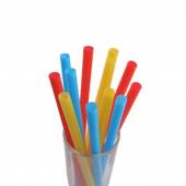 Трубочка для коктейля 1,0х21см цветная прямая 125 шт/уп. XL