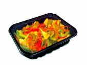 Контейнер 500 мл под запайку ПП прямоугольн. 165х130х35мм черный 1х400 П-1713/35 /упаковка 770шт./