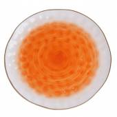 Тарелка круглая d=27 см, фарфор,оранжевый цвет "The Sun" P.L. 170624 /4/