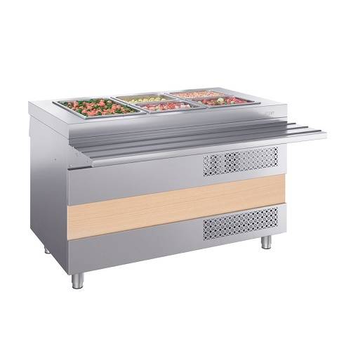 Стол охлаждаемый ОС-1200-02-О Atesy (Ривьера) (1200мм) с направляющими