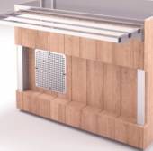 Комплект фасадов лицевой Refettorio (шведский стол островной) 800-А нерж. столешница