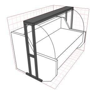 Торговая надстройка над витриной Илеть 2,1 