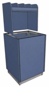 МОБ-Д-СП 800х800х1400 серия RD1 Каркас с обшивкой ЛДСП, дверь, полка для ст.приборов