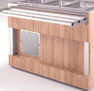 Комплект фасадов лицевой Refettorio (шведский стол островной) 1100-А нерж. столешница