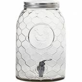 Банка-емкость с краном Проотель Zibo Fortune стекло 6л D=19.5см H=30см FT142038 02123832 Банка-емкость с краном Проотель Zibo Fortune стекло 6л D=19.5см H=30см FT142038 02123832