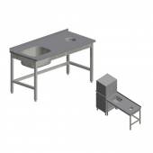 Стол для грязной посуды Kayman для п/м Tatra СПМ-123/1507 правый