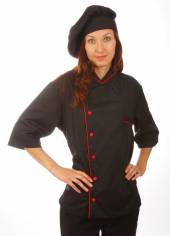 Куртка шеф-повара (диагональ) р-р 48 черная 00003 со187