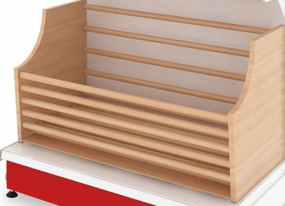 Полка деревянная нижняя 500х500х1000 МХМ Купец 324712.001