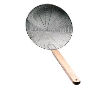 Сито-шумовка 240мм нерж. с деревян. ручкой F3-16122  кт1601  35965