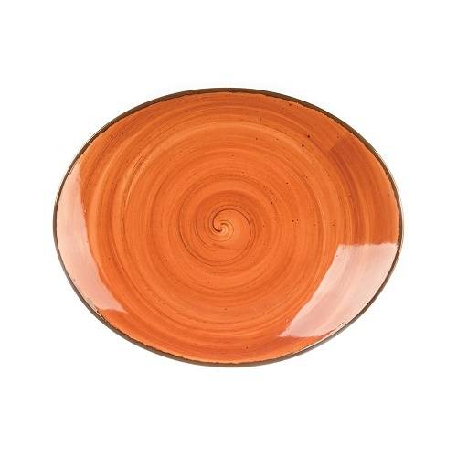 Тарелка овальная 220х180мм фарфор Fusion Brown Shore P.L.  81223218 /8/