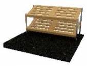 Стеллаж хлебный настольный 1950мм Stone Island Gastrolux, 2 полки