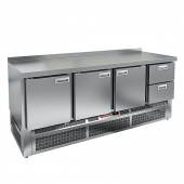 Стол холодильный Hicold GNE 1112/TN 3 двери 2 ящика (агрегат внизу) Стол холодильный Hicold GNE 1112/TN 3 двери 2 ящика (агрегат внизу)