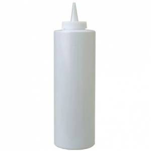 Бутылка для соуса пластиковая 700мл белая MG 57819 /24/ Бутылка для соуса пластиковая 700мл белая MG 57819 /24/