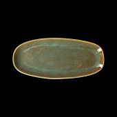 Блюдо фигурное 270х120мм  Corone Primavera зеленый фк2206