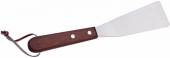 Лопатка кухонная 260/100мм КНР нерж. с дерев.ручкой N1-A11 /24/