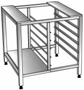 Подставка 865*760*700/710 под пароконвектомат UNOX с полкой и 5-ю напр. под GN 1/1 Подставка 865*760*700/710 под пароконвектомат UNOX с полкой и 5-ю напр. под GN 1/1