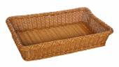 Корзинка для хлеба 600х400х120мм прямоугольная пластиковая коричневая Brown 5534 кт309
