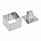 Форма для выкладки/выпечки "Квадрат" 80*80*40мм с прессом 17094 /1/