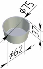 Форма для хлеба Спика круглая 75х 65 х 35 (для маффинов) Форма для хлеба Спика круглая 75х 65 х 35 (для маффинов)