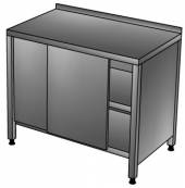 СКП2П Стол-купе производственный с бортом, 2-мя полками 1400*800*850, зашивка сзади и по бокам