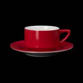 Кофейная пара 190мл Corone Gusto красная фк1738