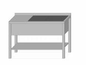 СПП2ВМ стол производственный с полкой и 2-мя ваннами 1900*900*850 гл.350 мм с бортом СПП2ВМ стол производственный с полкой и 2-мя ваннами 1900*900*850 гл.350 мм с бортом