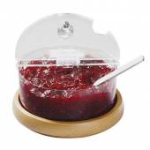 Емкость для джема охлаждаемая 0,6 л. d=14 см. h=9 см. с крышк. на дерев. подст. APS 11812 Емкость для джема охлаждаемая 0,6 л. d=14 см. h=9 см. с крышк. на дерев. подст. APS 11812