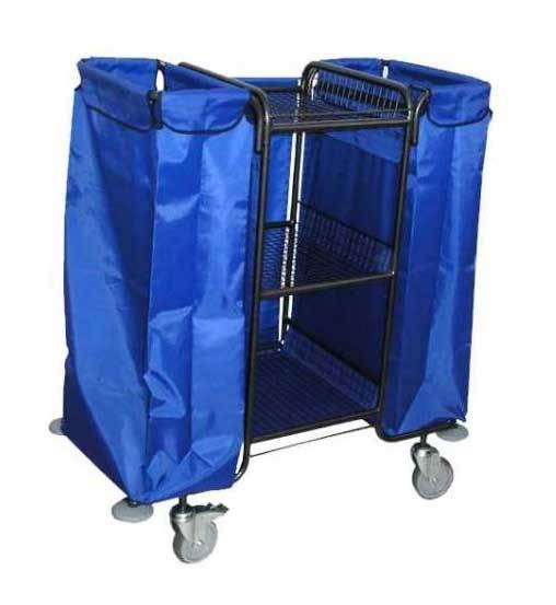 Тележка для горничных ТГ2 ОЛДАК 3 сетчатые полки, 2 мешка по 110л Тележка для горничных ТГ2 ОЛДАК 3 сетчатые полки, 2 мешка по 110л