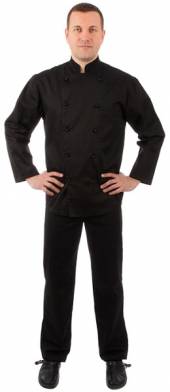 Брюки повара летние р-р 54 черные 00200  со260