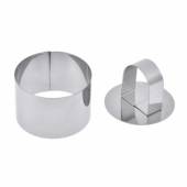 Форма для выкладки/выпечки "Круг" d= 80 h=40мм с прессом 17095 /1/