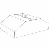 Зонт вытяжной островной купольный 1900*900