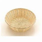 Корзина для хлеба круглая 220х60мм полиротанг бежевая КНР 3002 43088