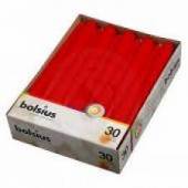 Свечи Bolsius конические красные, 24,5 см, d 24 мм, парафин 100%, 30 шт Proff Cuisine 103600354441