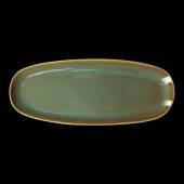 Блюдо фигурное 357х135мм  Corone Primavera зеленый фк2207