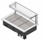 Мармит для вторых блюд встраиваемый с полкой Г-тип RM23DH Drop In 1505x700x805мм