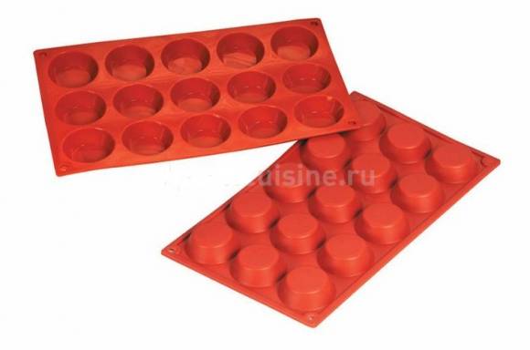 Форма силиконовая Полусфера "Маффин" 15шт Paderno 47742-24 04140939