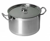 Кастрюля нерж.  3л MGSteel 19003 (d=21,5см h=8см)