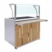 Прилавок холодильный с ванной охлаждаемой Megapolis Luxstahl ПХВ (С)-1200 Premium